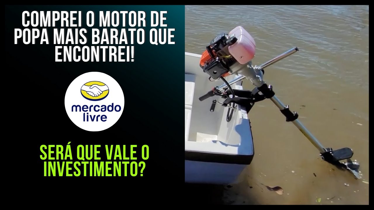 Eu comprei o motor de popa mais barato do Mercado Livre! Sera que funciona?