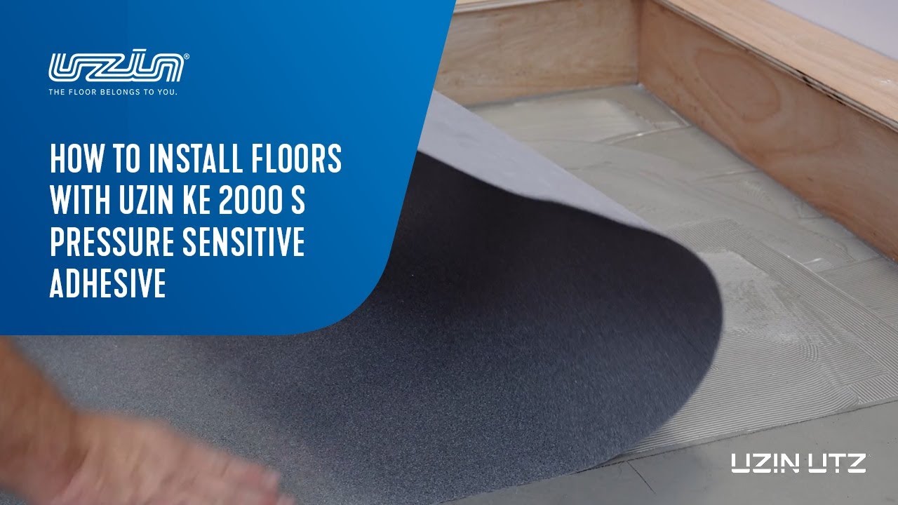 How to install floors with UZIN KE 2000 S pressure sensitive adhesive