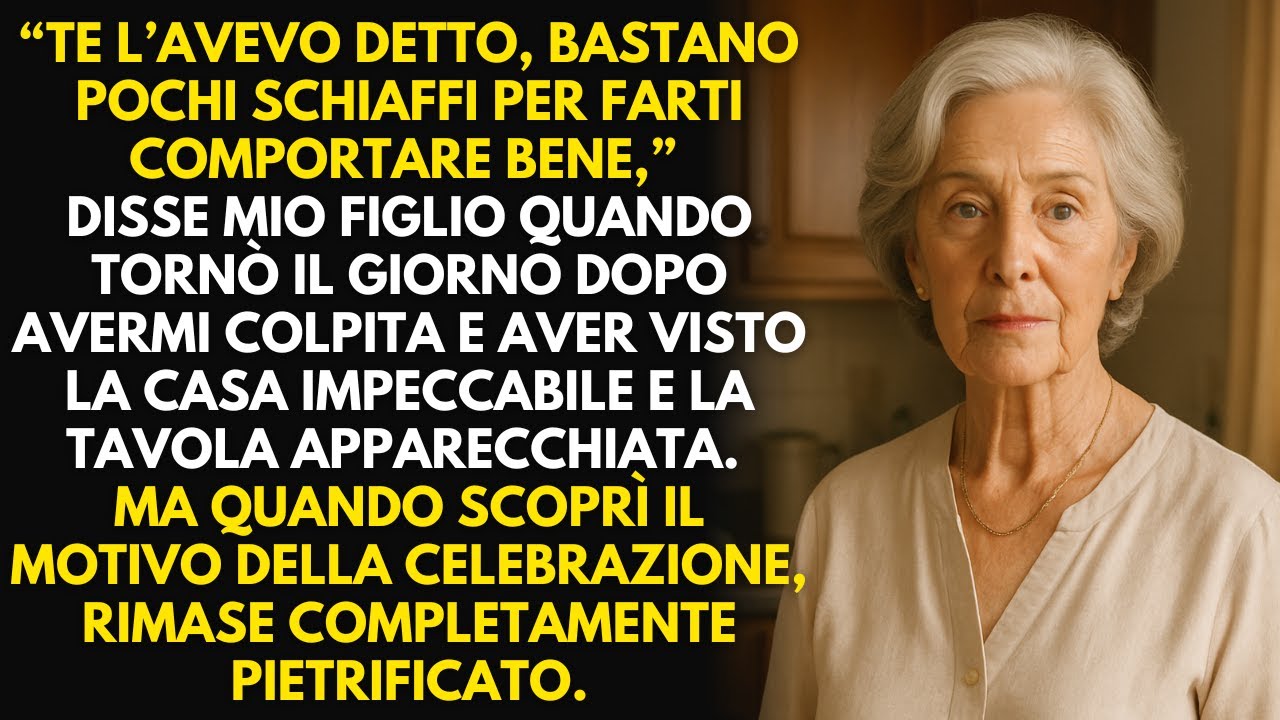 “Sapevo che qualche schiaffo ti avrebbe zittita,” rise mio figlio. Cinque minuti dopo...