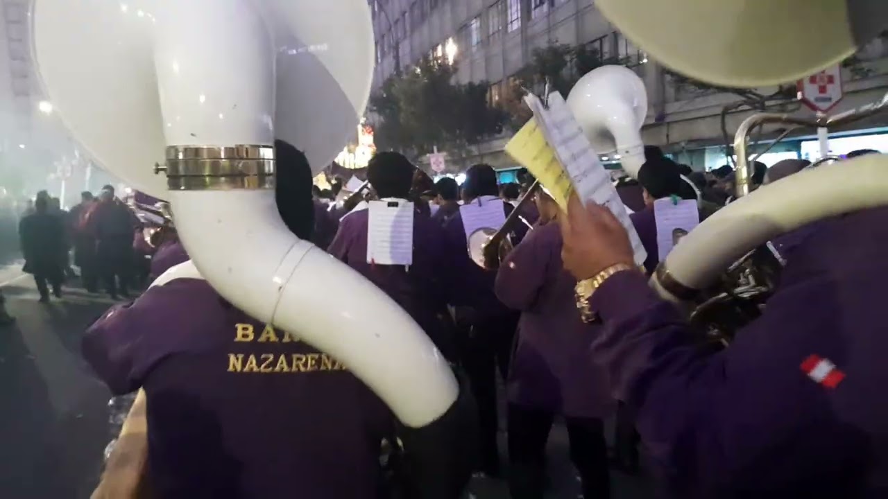 Primer recorrido procesional del señor de los milagros de nazarenas octubre 2025 parte 8