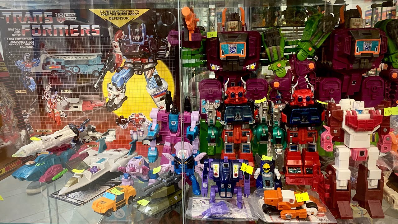 Maestoso Negozio Vintage Italia 80 90 Transformers G1 Diaclone Robots Action Figures Consoles Lego