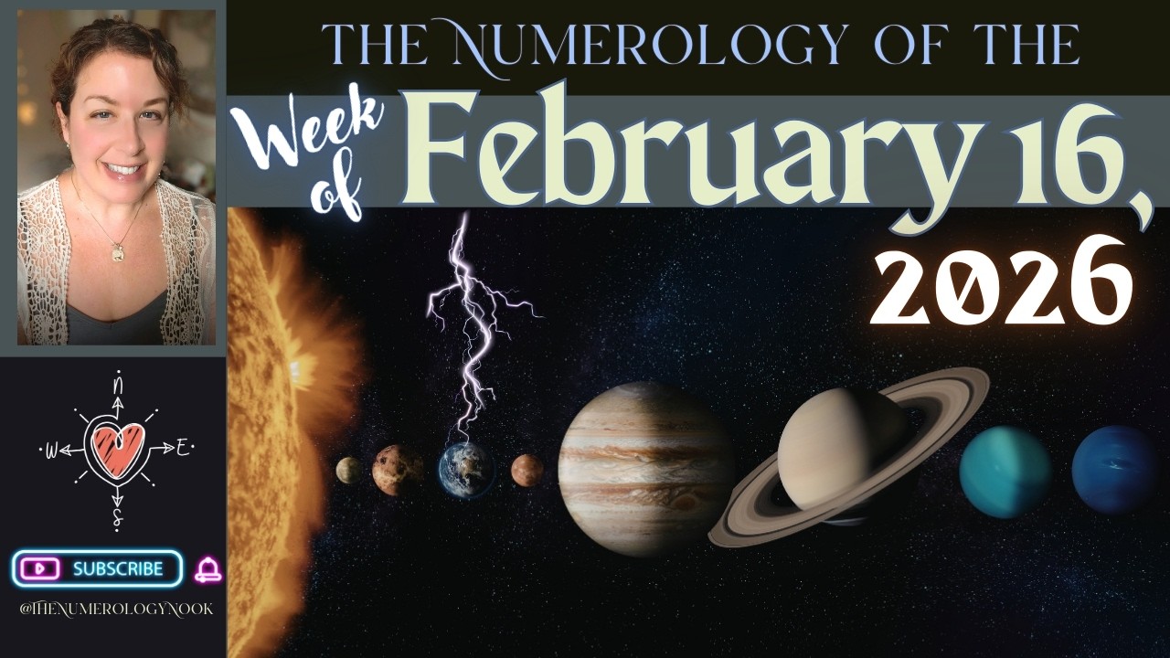 The #NUMEROLOGY of the Week of FEBRUARY 16, 2026 - Solar #Eclipse & Saturn/Neptune Conjunction! ⚡🔥