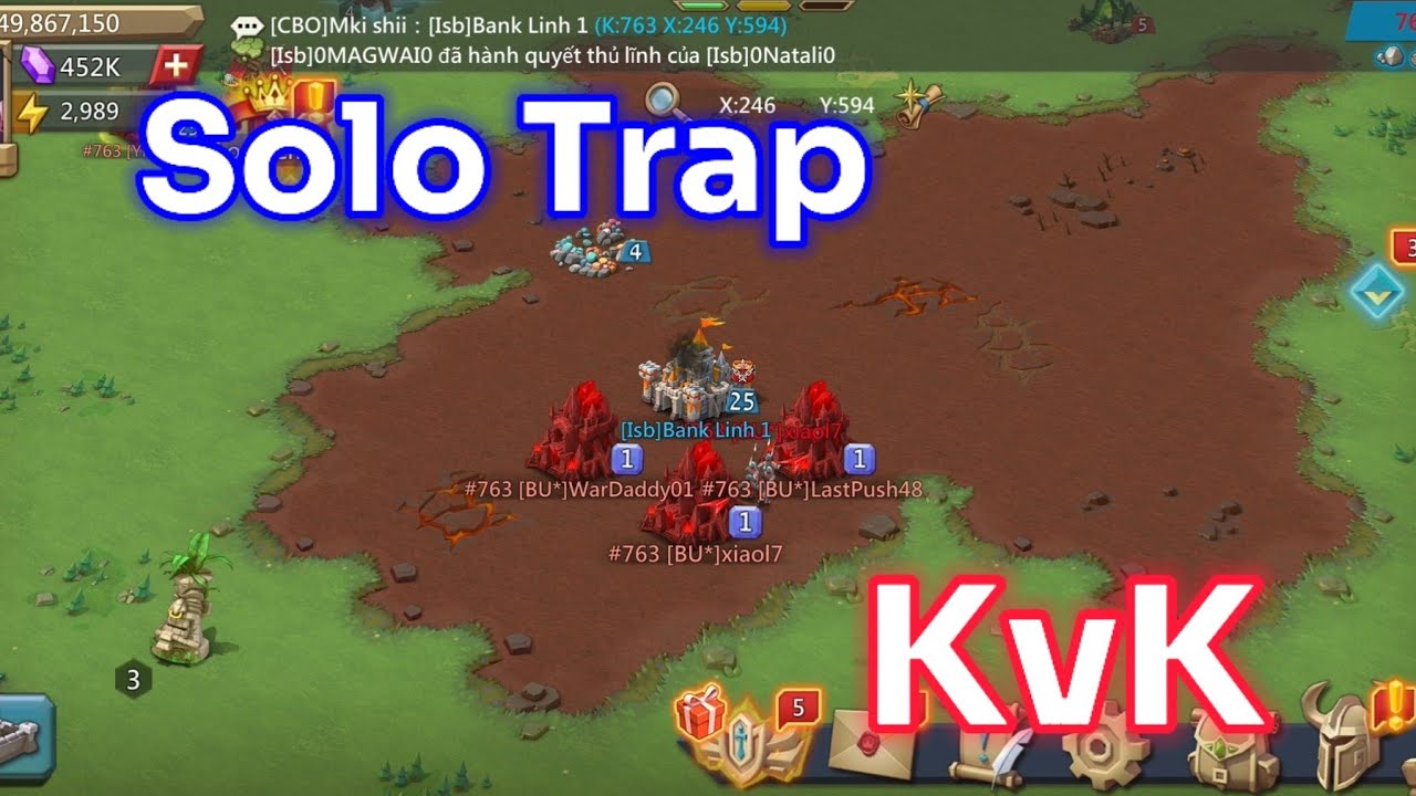 Solo Trap 10m Troops KvK | Test Em Trap Solo Mới Train😜 | Trap Keera Comback Lords Mobile