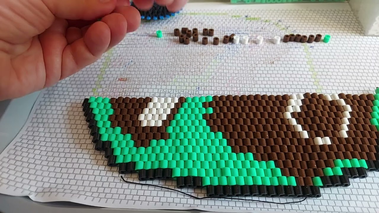 #5 Teil 2 #Ostermotiv #b&uuml;gelperlen  #brickstitch Technik; #b&uuml;gelperlen Beh&auml;lter alles #gef&auml;delt