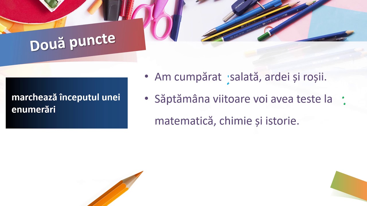 Elemente de ortografie  semnele de punctuație