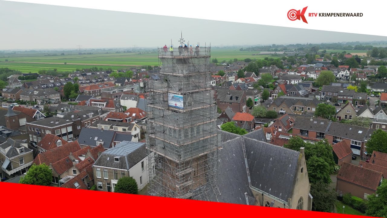 Groot onderhoud kerktoren Haastrecht