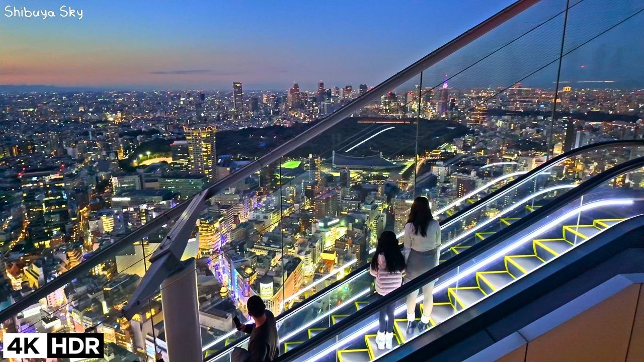 🥂Happy New Year from Above Tokyo’s Beautiful Skyline — Shibuya Sky in Tokyo Jp  2025 4kHDR