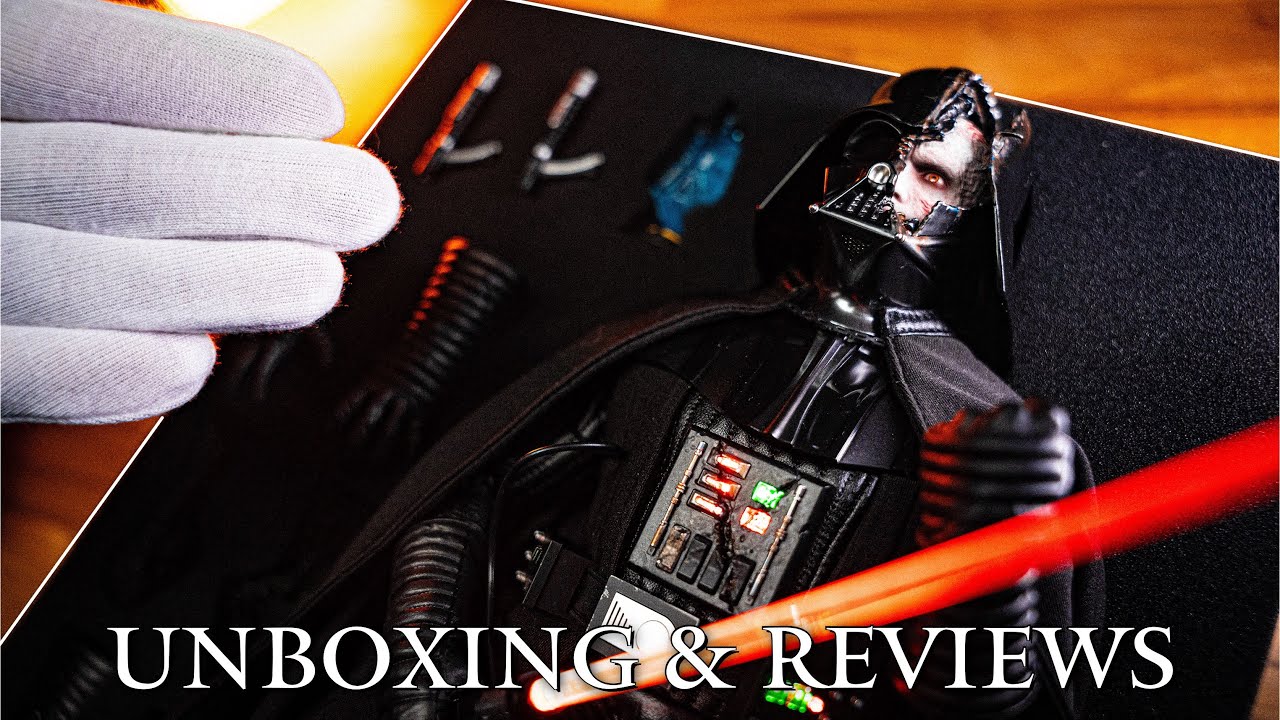 $350 Star Wars DARTH VADER Figure Unboxing (HotToys) | Hot Toys Darth Vader | ASMR