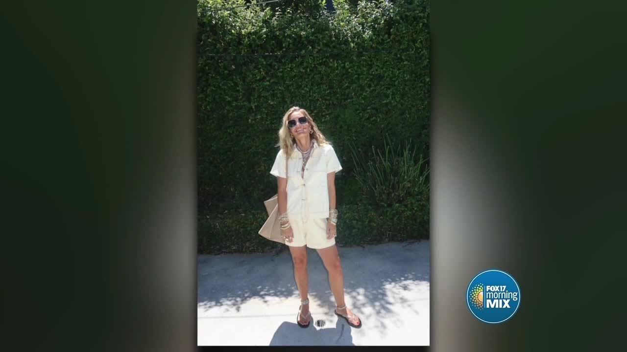 Comfortable and stylish back-to-school fashions for moms with Caroline Baudino