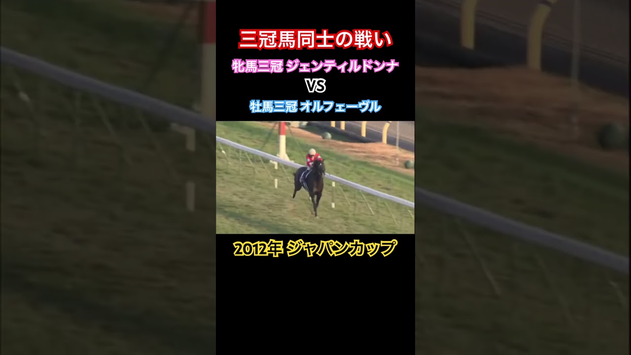 三冠馬が激突した2012年ジャパンカップ #競馬 #ジェンティルドンナ #オルフェーヴル #ジャパンカップ