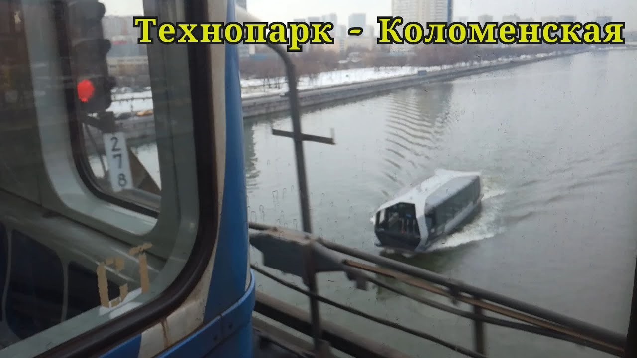 Перегон метро Технопарк - Коломенская // 16.03.2024
