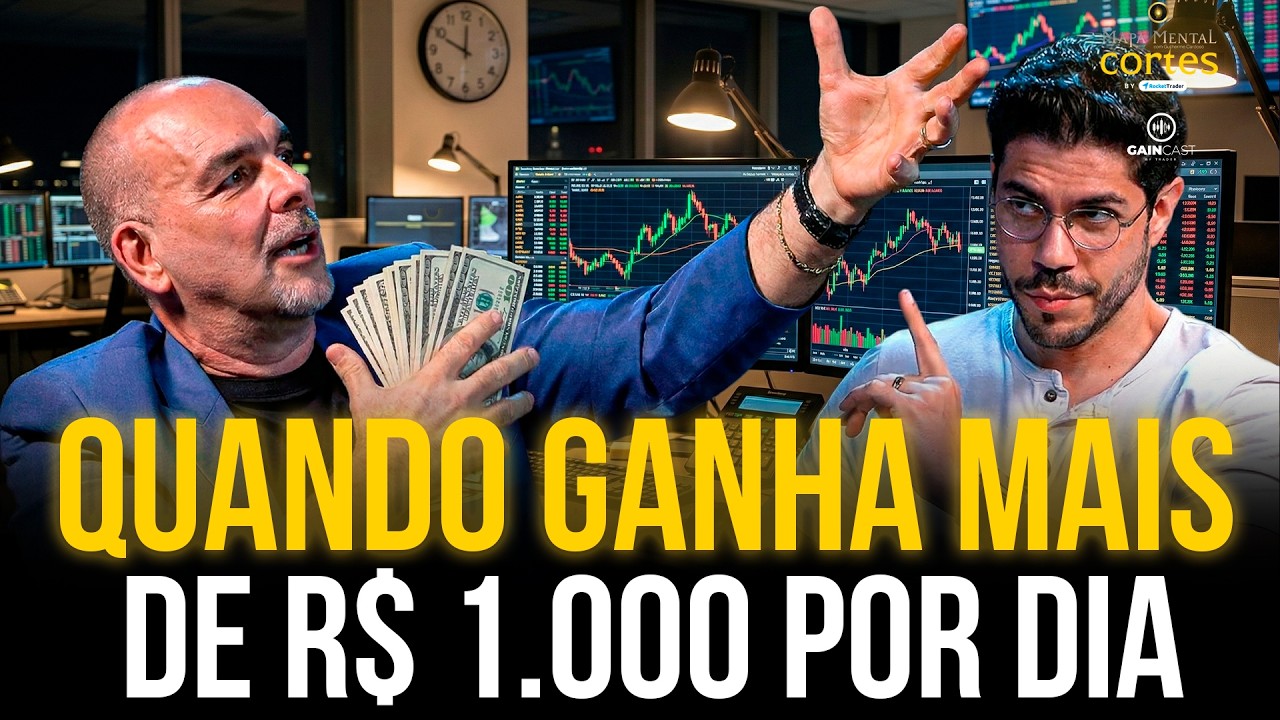 Trader começa a ganhar mais de mil reais por dia, isso muda a vida!