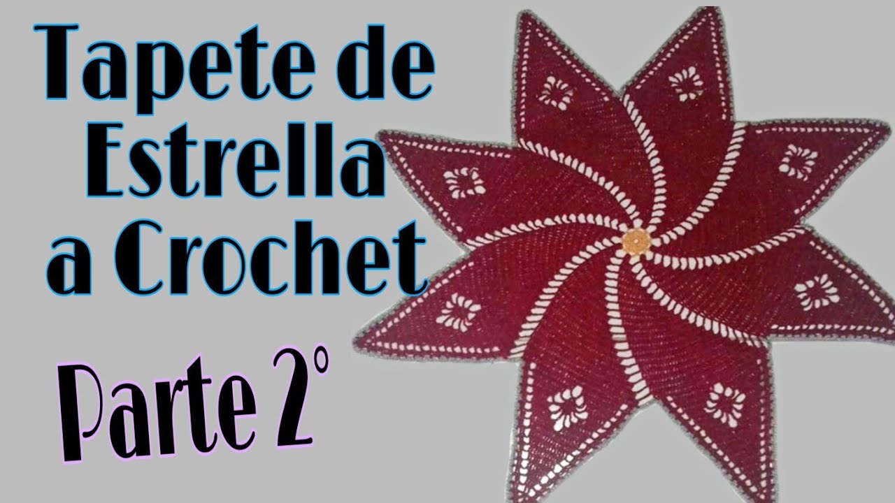 Tapete Estrella 70 cm a Crochet. Parte 2/2