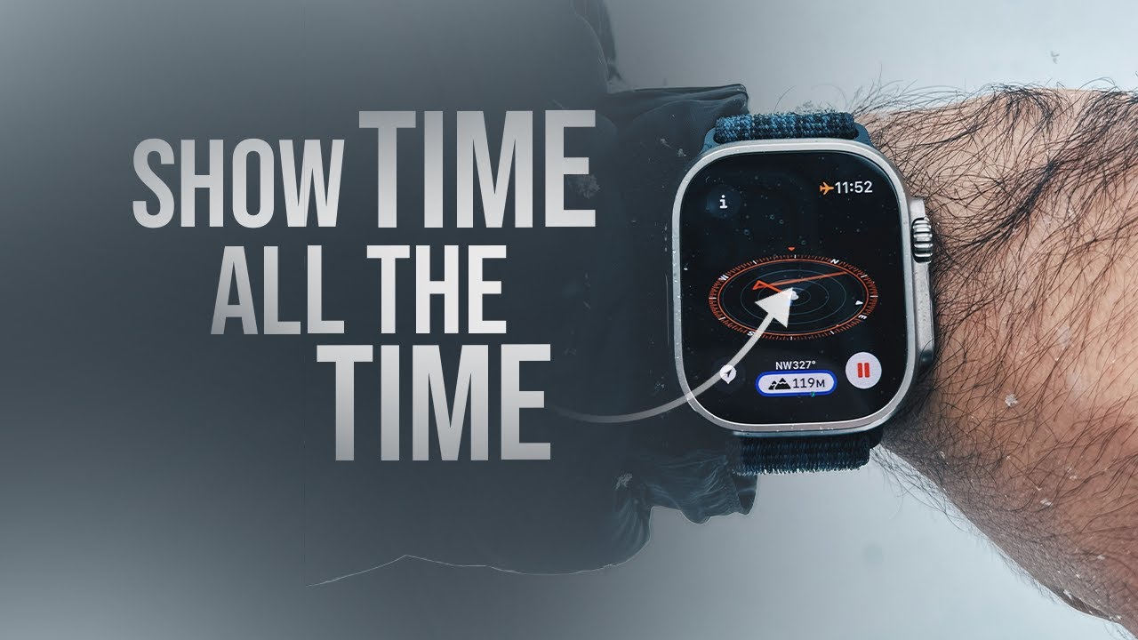 How to Make Apple Watch Show Time All the Time (tutorial)