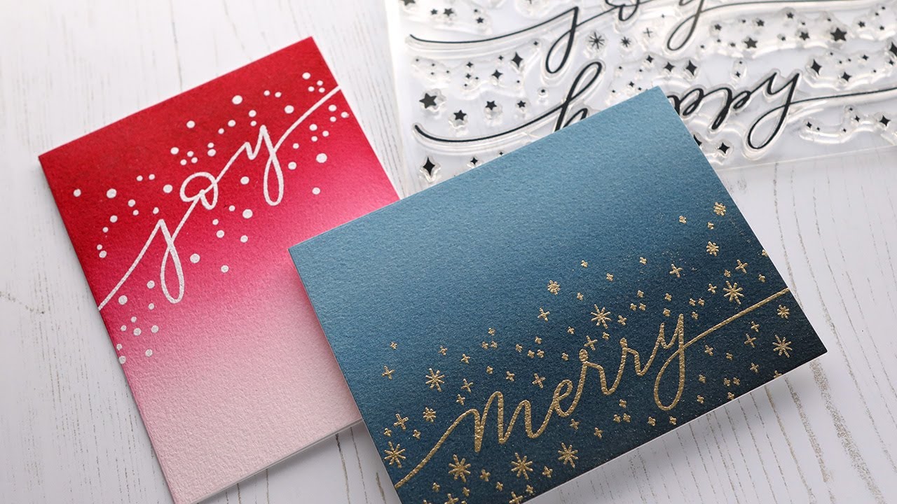 Holiday Card Series 2020 - Day 8 - Clean & Simple Watercolor Cards