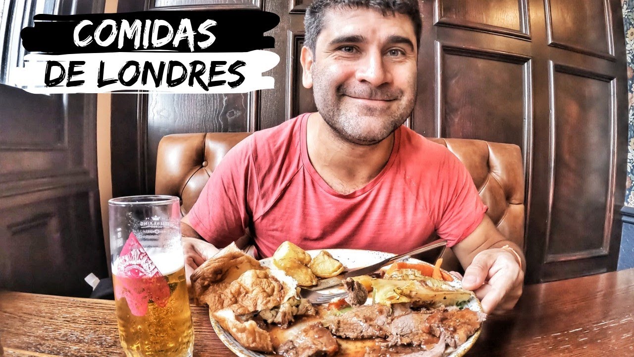 PROVANDO COMIDAS TÍPICAS DE LONDRES