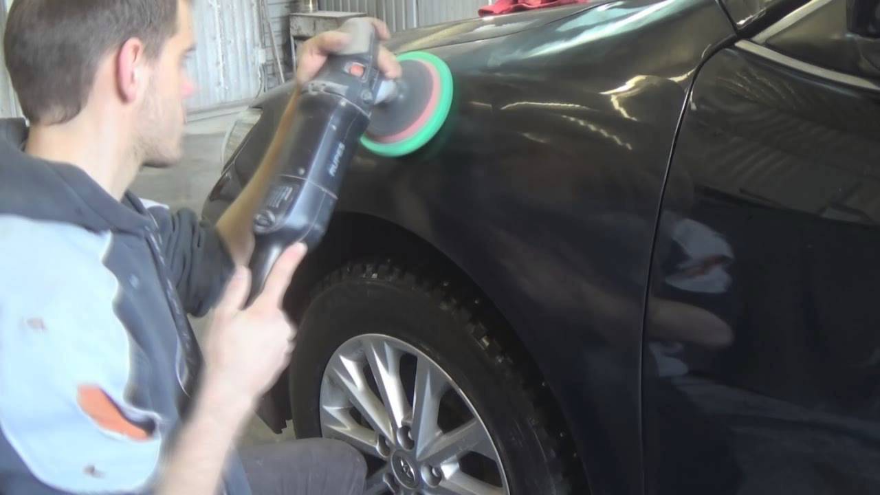 Toyota  перекрас косяков и полировка  за 5 часов