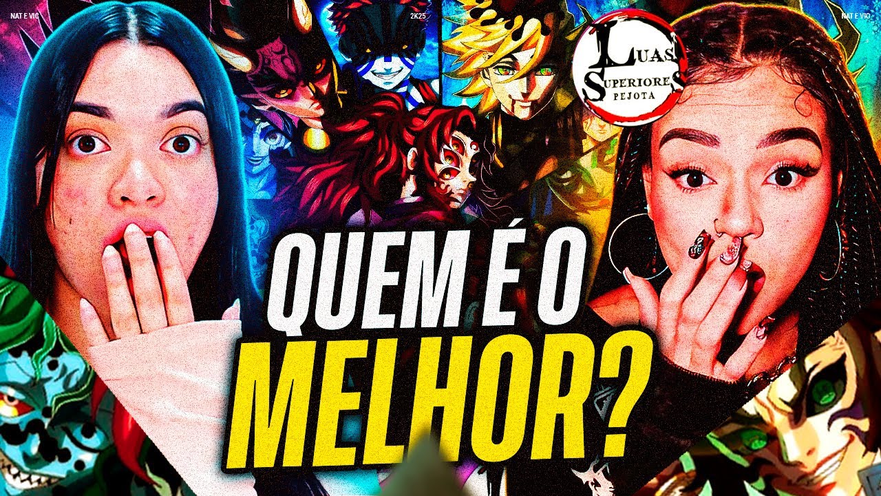 Pejota: Luas Superiores 😈 (Demon Slayer) | Sangue de Hashira | Vick e Nat [REACT]