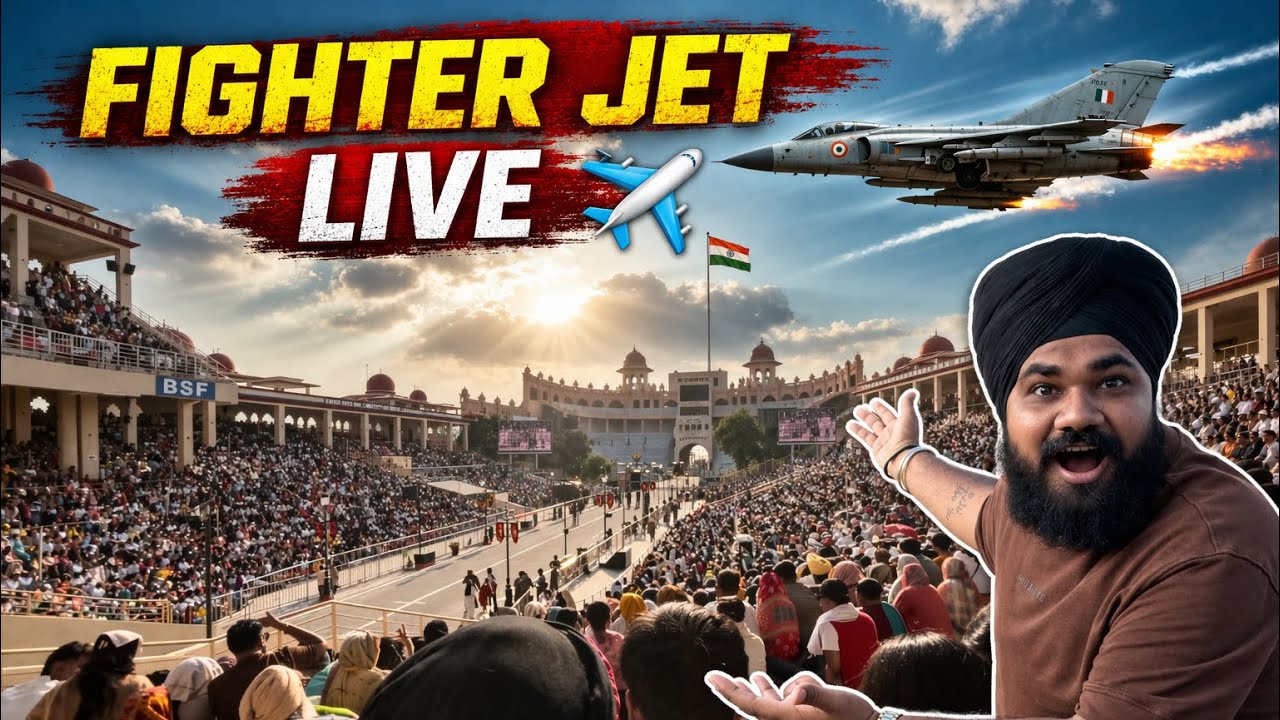 FIRST TIME at Wagah Border 🇮🇳 with Family | Fighter Jet Surprise 😱 | Full Parade Experience
