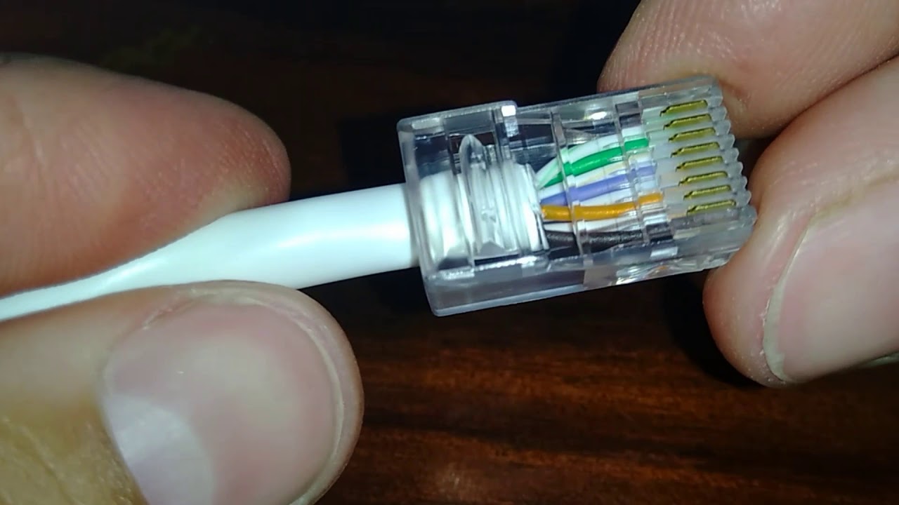 Como montar cabo de rede Rj45 sem alicate específico.