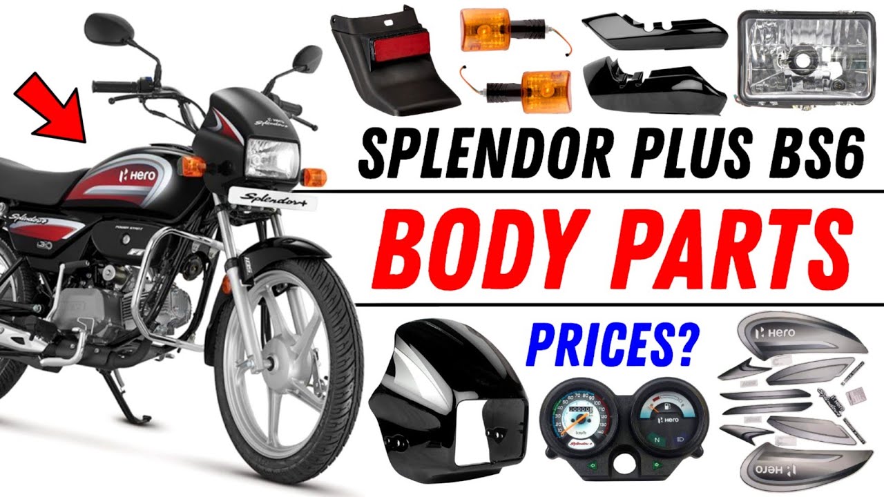 HERO SPLENDOR PLUS BS6 BODY PARTS PRICE LIST 2023... || SPLENDOR BODY PARTS PRICE || 
