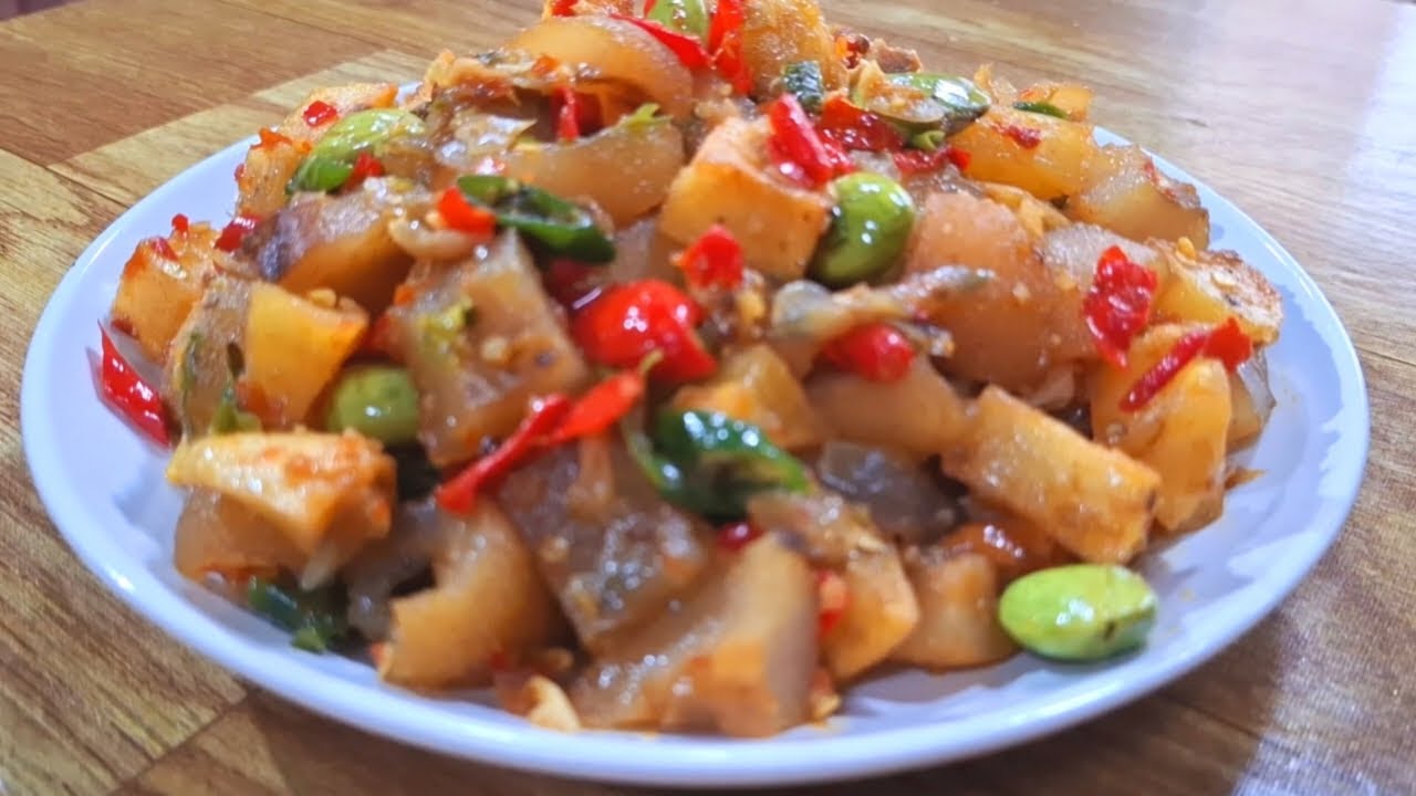ENAKNYA SAMBAL GORENG KIKIL SAPI CAMPUR KENTANG.TAK KUSANGKA NASI SEBAKUL LUDES DIBUATNYA‼️