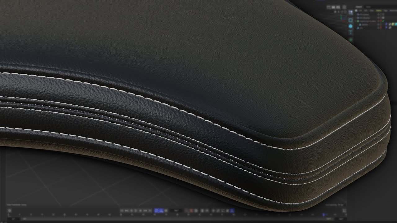3D-моделирование кожи со стежками