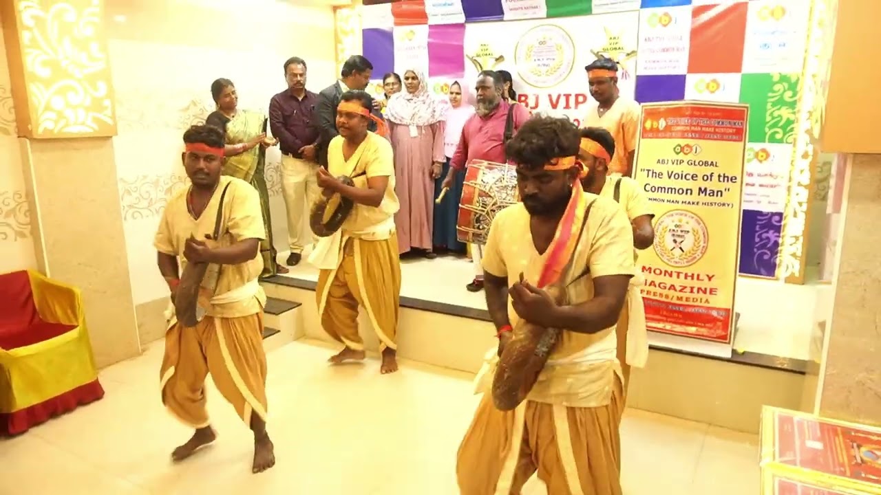 Padmashri. Hon. Velu Aasan Parai isai @ ABJ VIP GLOBAL AWARDS & CULTURAL FESTIVAL @ MADURAI