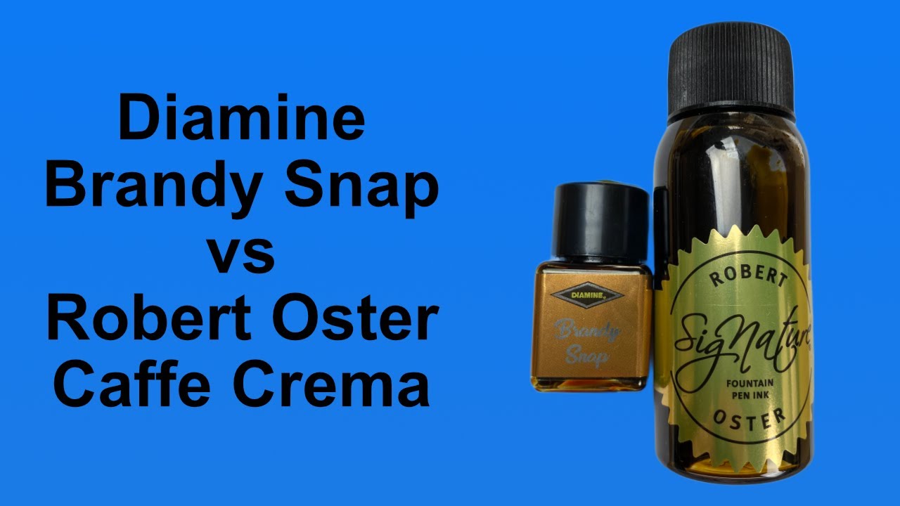 Ink Showdown: Diamine Brandy Snap vs Robert Oster Caffe Crema