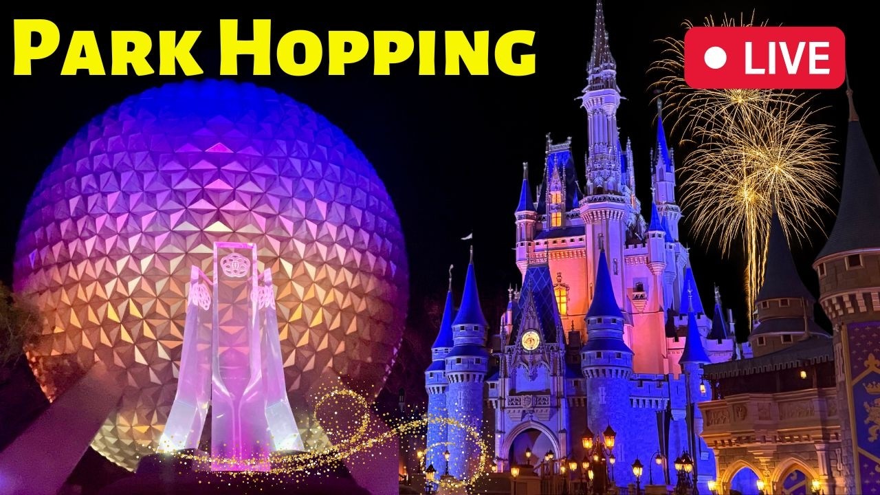 🔴LIVE🔴 EPCOT to MAGIC KINGDOM: Flower & Garden, Food, Fireworks, Parade | Walt Disney World 4K