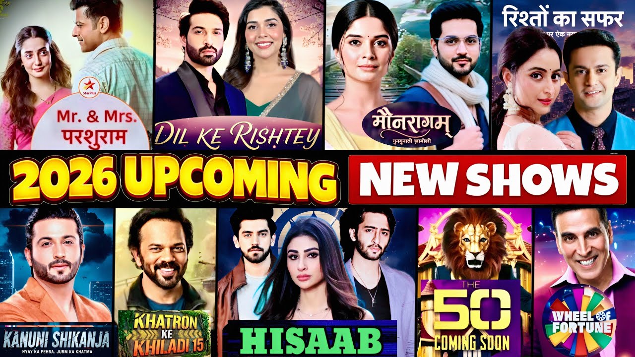 2026 Upcoming Tv Shows Part 2 | Mr. & Mrs. Parushram , Mounraagam , The 50 , Wheel Of Fortune & More