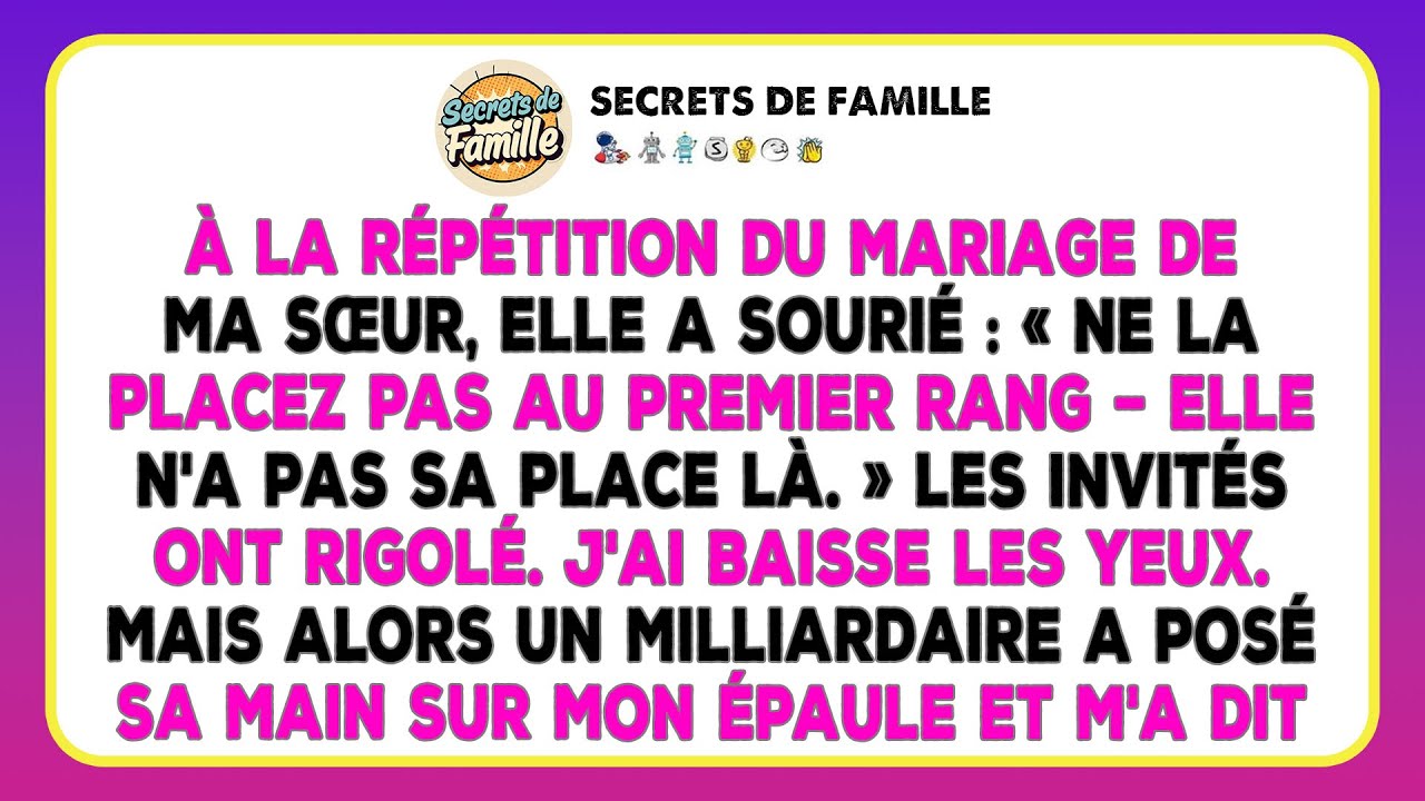 Ma Famille Se Moquait De Moi À La Répétition Du Mariage, Mais Un Milliardaire A Tout Changé.