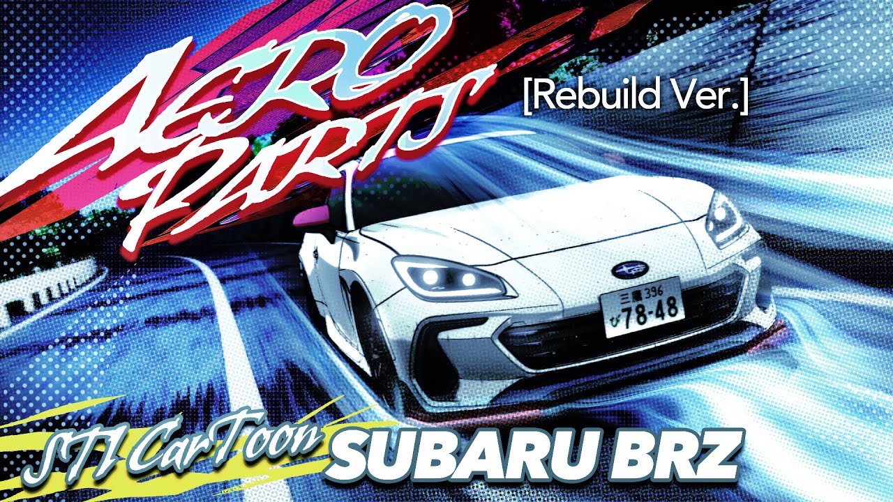 STI CarToon SUBARU BRZ - Aero Parts [Rebuild Ver.]
