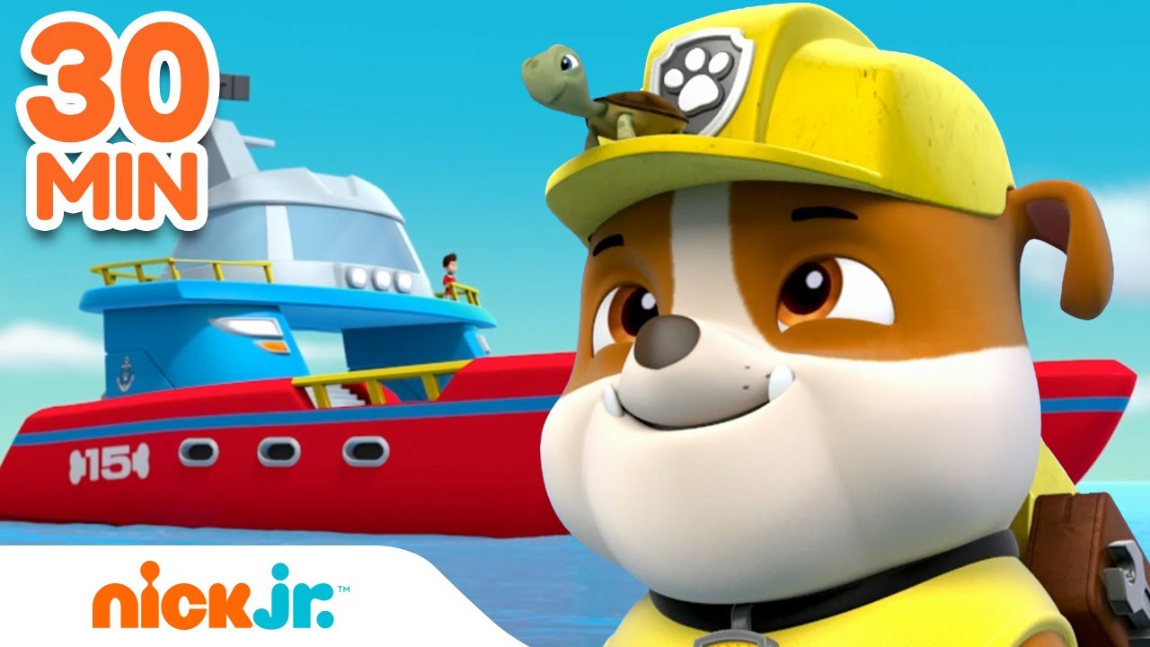 Rubble's Summer Rescues! ☀️ w/ PAW Patrol Rocky, Zuma & Skye | 30 Minute Compilation | Rubble & Crew