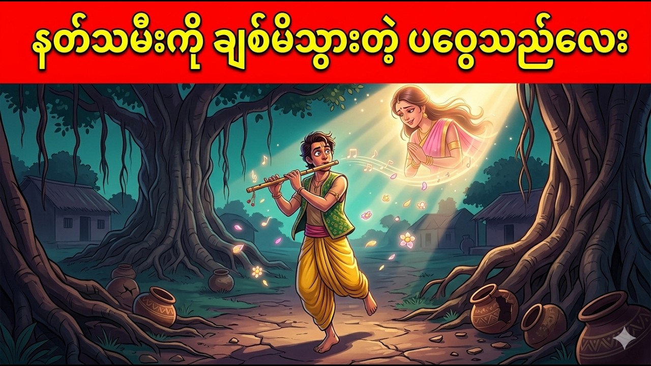 နတ်သမီးသမီးကို ချစ်မိသွာတဲ့ ပလွေသည်လေး #cartoonstory