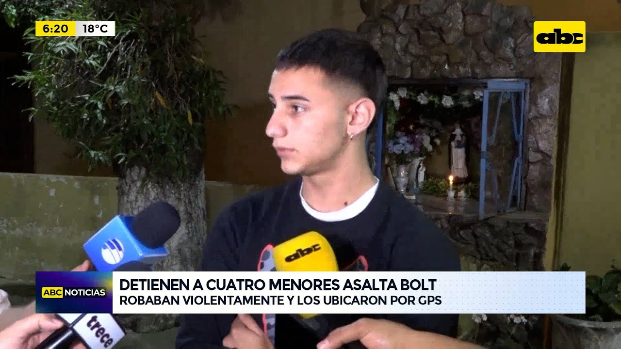 Detienen a cuatro menores asalta bolt