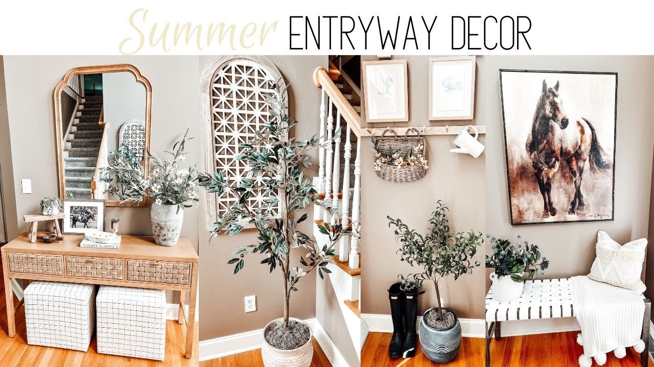 *NEW* SUMMER ENTRYWAY DECOR IDEAS | DECORATE WITH ME