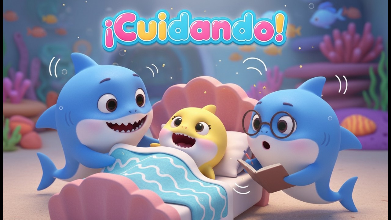 У малыша Акулёнка жар 🦈🤒🌡️ | Развивающий мультфильм про доктора и заботу о здоровье