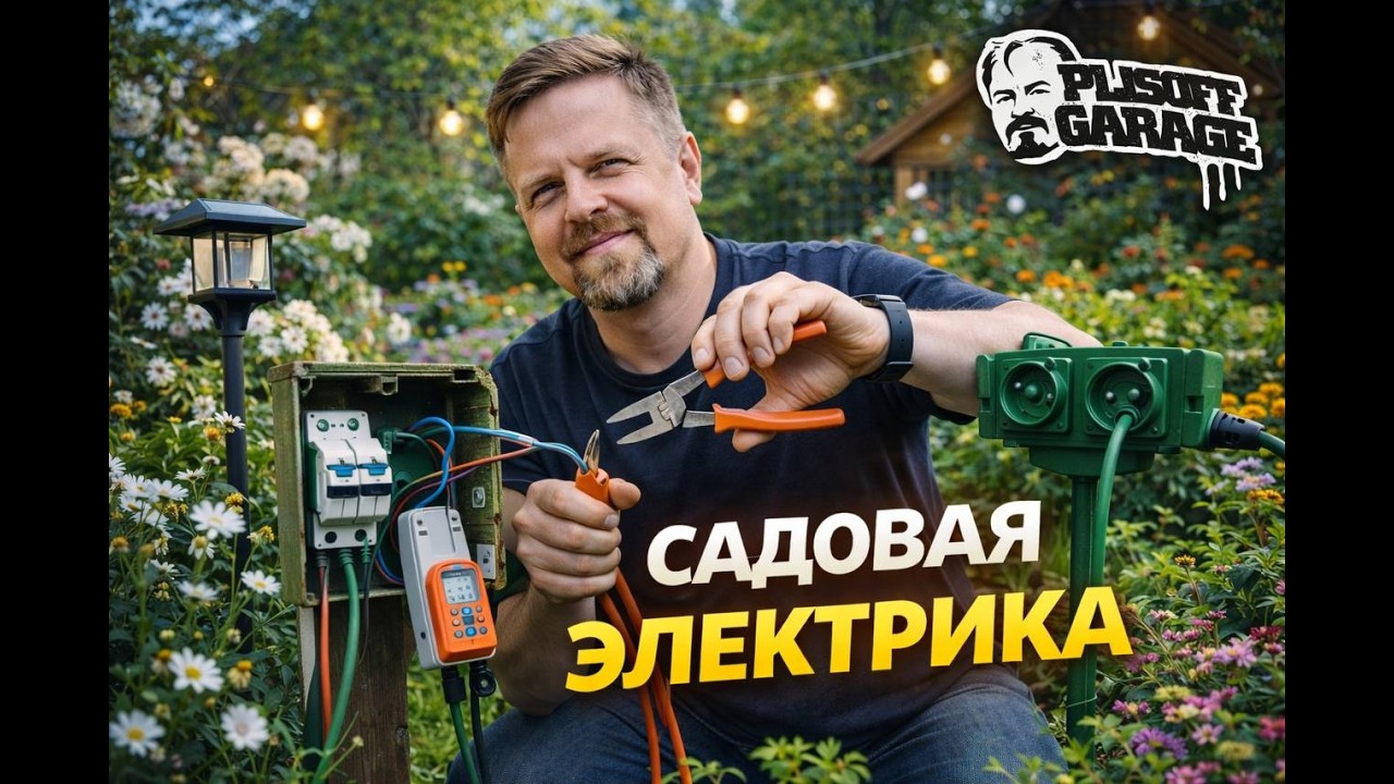 садовая электрика/делаем ландшафтное освещение/как осветить парковку/как красиво подсветить дорожку