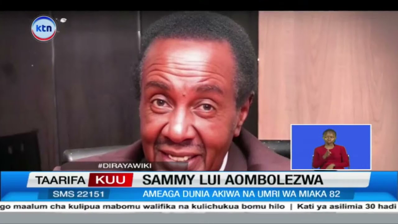 Kenya yaomboleza kifo cha mtangazaji Nguli Sammy Lui