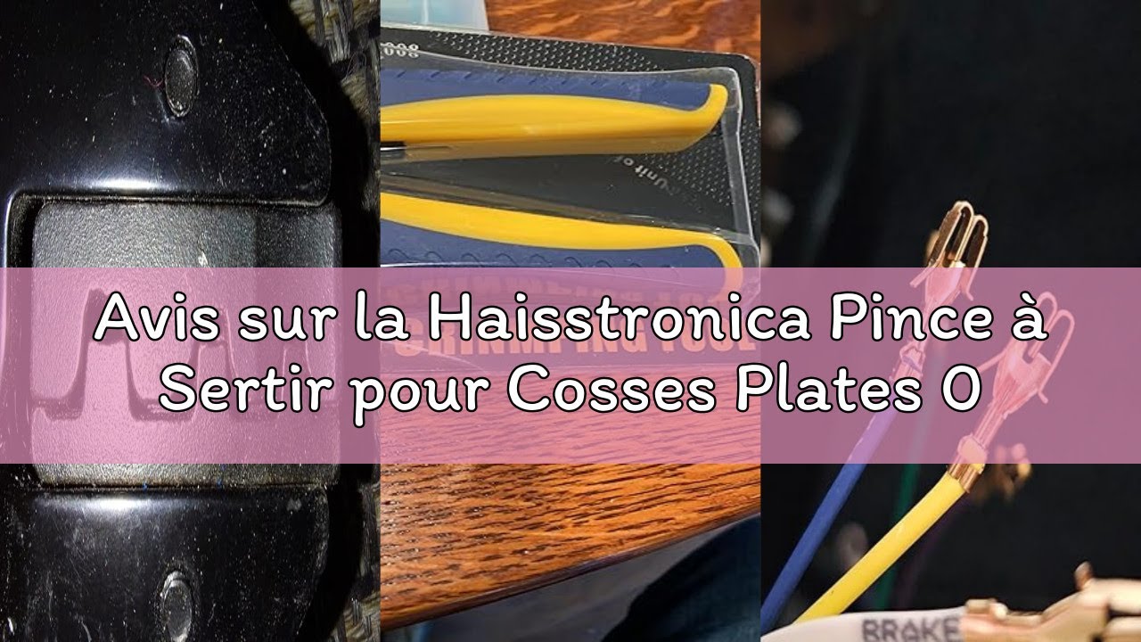Avis sur la Haisstronica Pince &agrave; Sertir pour Cosses Plates 0,5&ndash;6 mm&sup2; (AWG 20&ndash;10),Cosses Ouvertes Non
