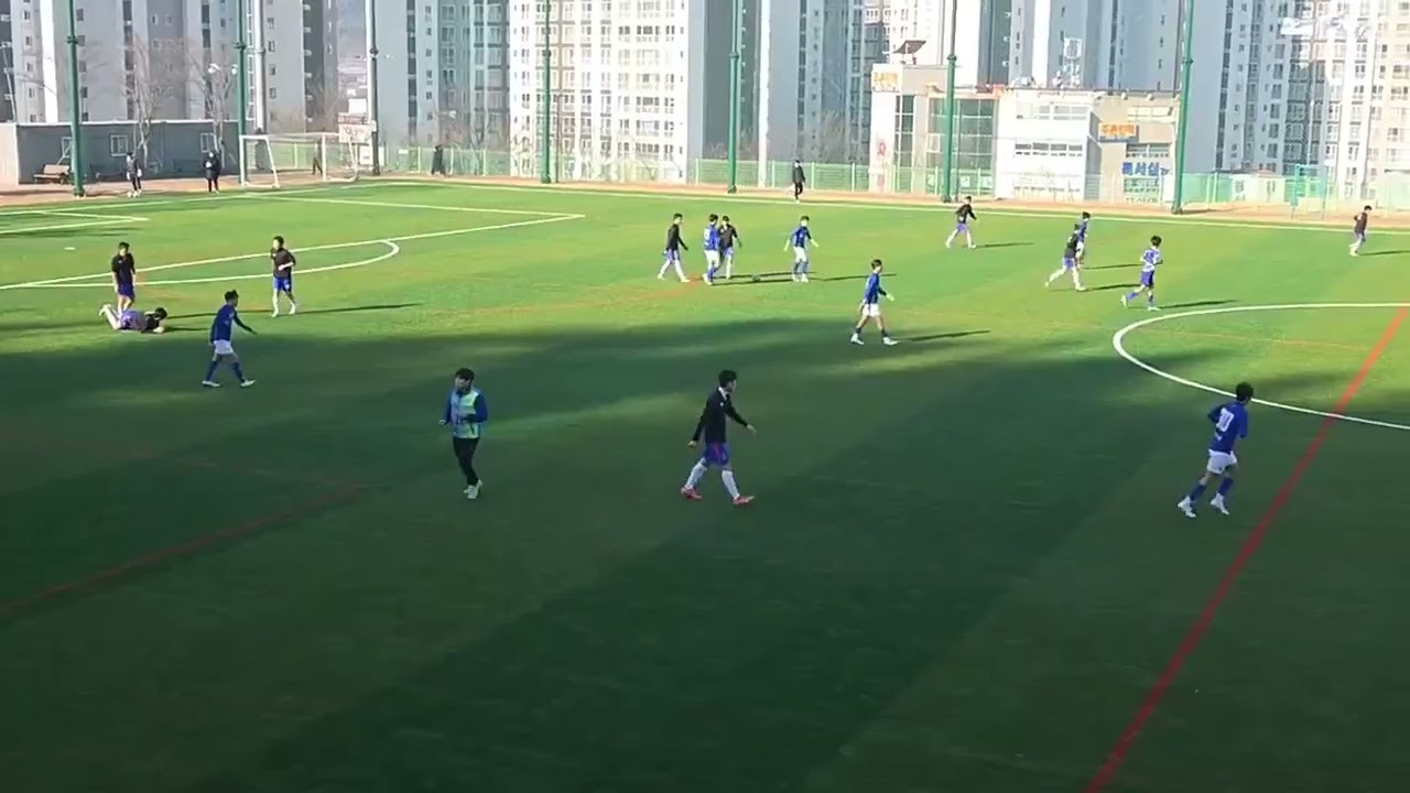 연습경기 창원기공1학년 vs 의왕u18 후반전