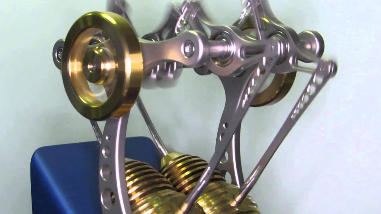 Böhm two cylinder stirling engine