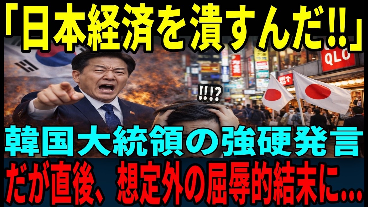 【海外の反応】「日本経済を叩き潰すぞ！」韓国大統領の発言に世界が騒然直後、誰も予想しなかった結末に...
