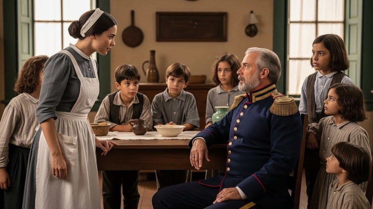A noiva fugiu ao ver os 7 filhos do Coronel… mas a cozinheira disse: “Eu fico!”