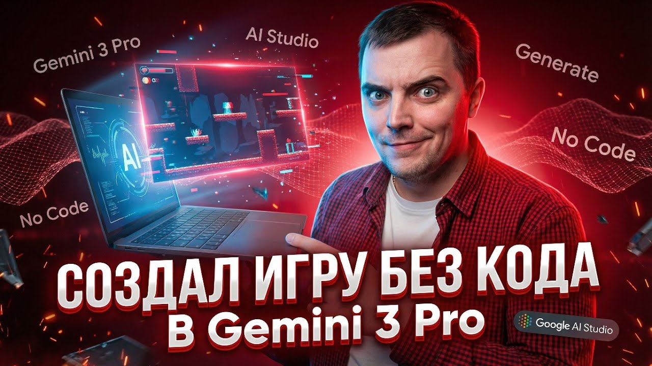 Тест Google Gemini 3.0: Пишем игры без единой строчки кода? 🤯