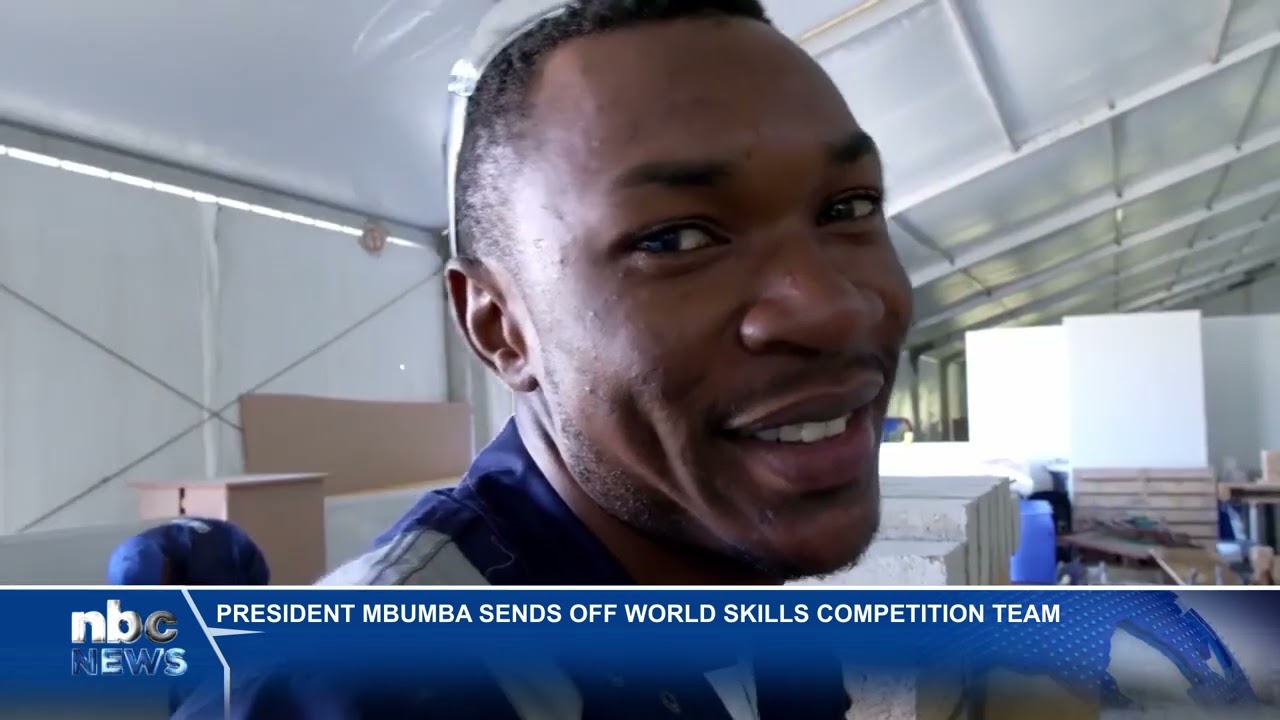 President Mbumba sends off World Skills Competition team - nbc