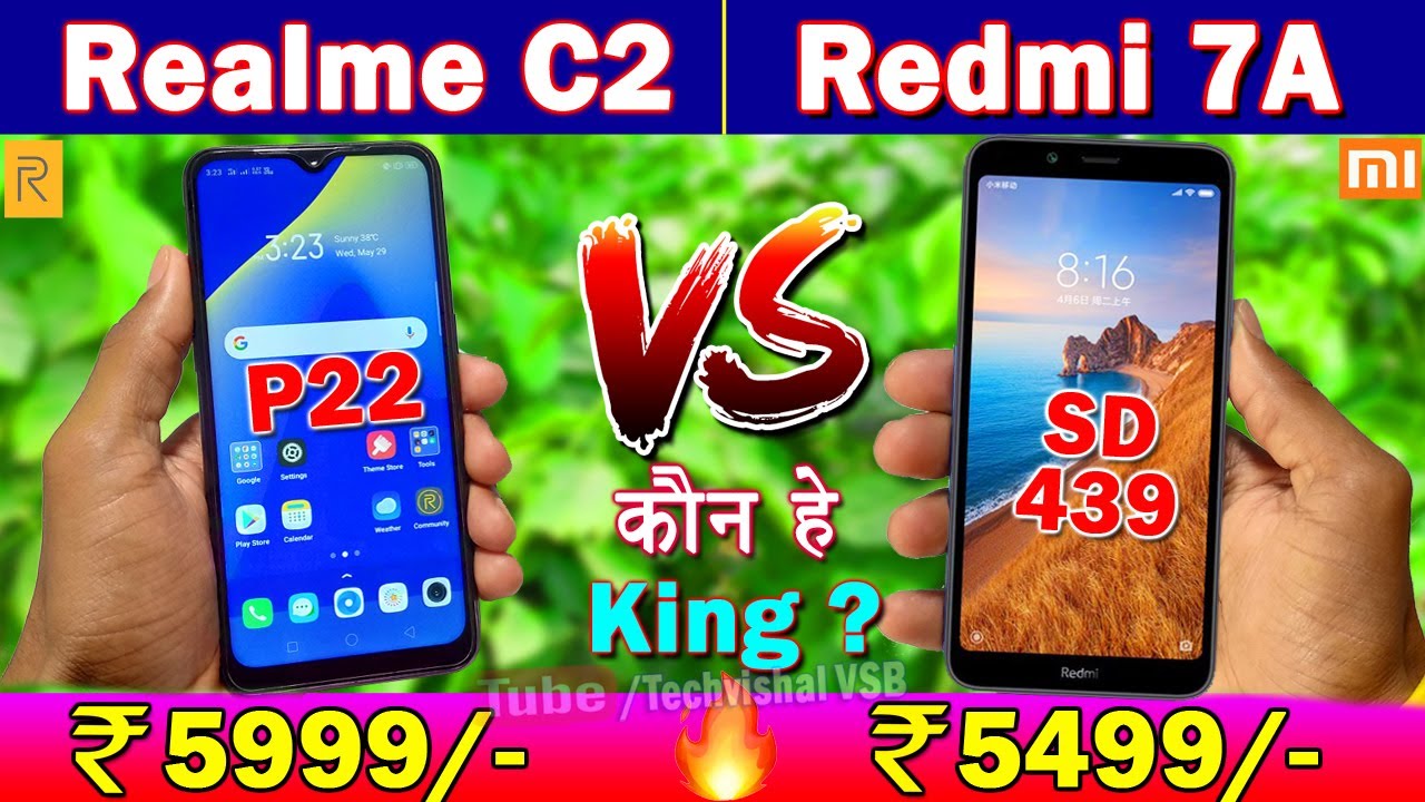 Realme C2 vs Redmi 7A Full Comparison | Camera, Performance, Display, Battery, Camera 2API Details