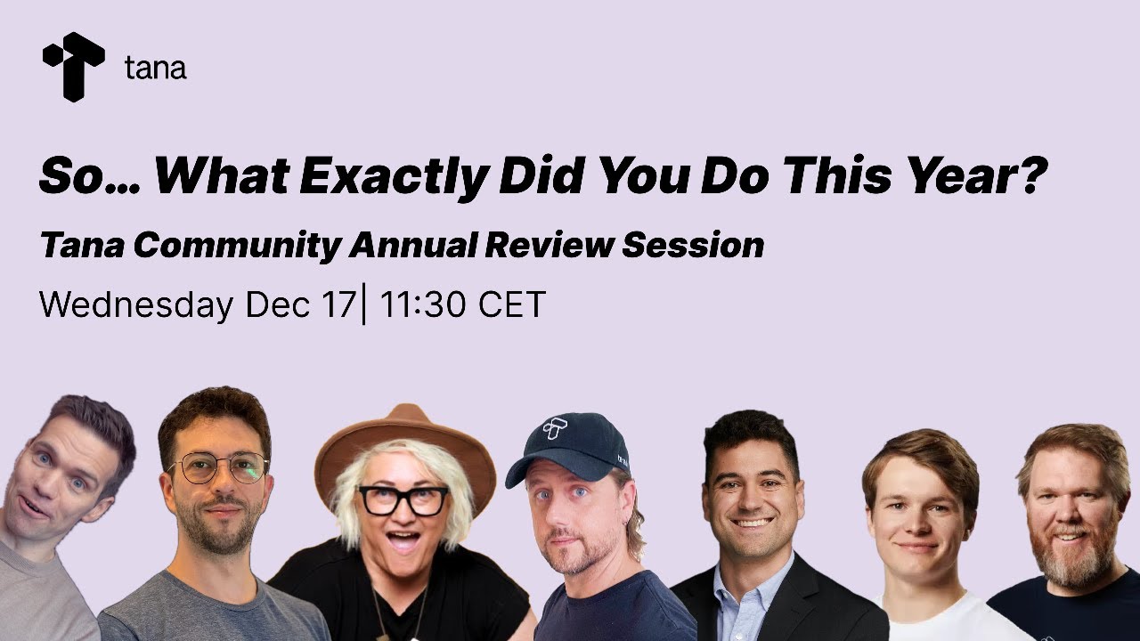 Tana Annual Review Session