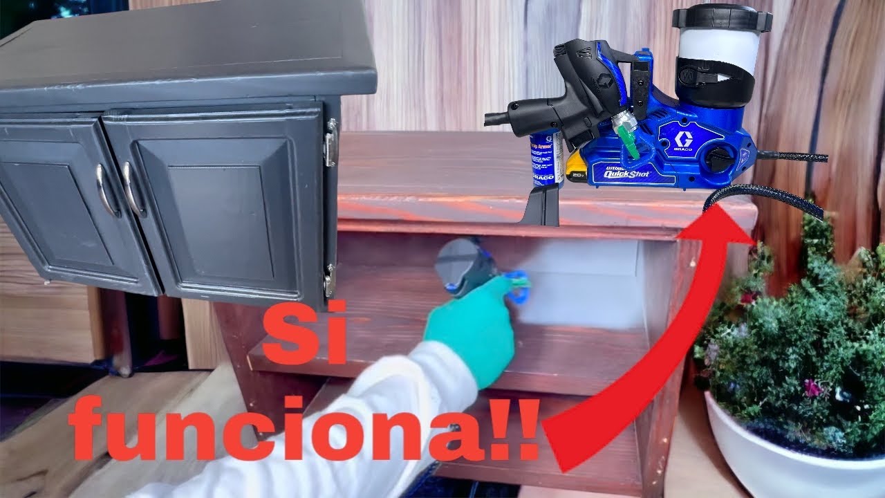 Como Pintar un mueble con la quick shot de Graco